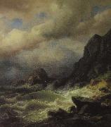 Sturm an der Kuste Friedrich Stahl